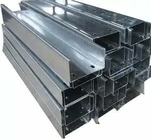Produsen Tiongkok ASTM A36 struktur bangunan pemotongan besi saluran C purlin dengan pengiriman cepat