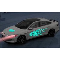 Pegatina Luminiscente para Parabrisas de Coche para Publicidad, Pegatina LED para Envoltura de Vehículos, Calcomanía para Autobús