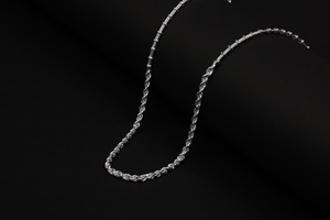 สร้อยคอเงินแท้ 64% พรีเมียม ดีไซน์ชุบโรเดียม SATVA SILVER สำหรับทุกเพศ - Product Image 5