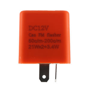 Relé intermitente <span class=keywords><strong>LED</strong></span> 12V 10A para motocicleta y coche 2 pines señal de giro iluminación intermitente accesorio electrónico - Product Image 2