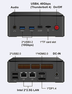 Topton Ai Mini PC การเล่นเกม Intel <span class=keywords><strong>Core</strong></span> ultra 9 185H 7 155H Thunderbolt <span class=keywords><strong>4</strong></span> 2x2.5G LAN 2xDDR5 2xM ช่อง SSD 2ช่อง Win11คอมพิวเตอร์ขนาดเล็ก - Product Image 4