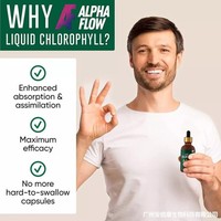 Gouttes de Chlorophylle 6000mg - Détoxifiant, Antioxydant, Renforce l'Immunité, Déodorant Interne, Liquide Oral, Extrait Herbal Naturel, Végétalien