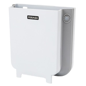 Car <b>Folding</b> Wall Mounted Trash Can 4L Plastic Hanging <b>Storage</b> <b>Box</b> For Car Waste - Product Image 3