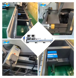 De perfil de ventana de aluminio, 45 grados de ángulo de cabeza doble Sierra de inglete de la máquina de corte - Product Image 3