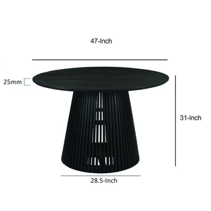 Mesa de comedor 140cm redonda roble - Product Image 5