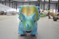 Modèle de scooter animatronique électrique personnalisé à monnayeur pour enfants, en forme de dinosaure, pour parcs d'attractions et centres commerciaux