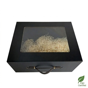 Large 41x32x20cm PVC Window Magnetic Gift <b>Box</b> Handle <b>Foldable</b> Portable Eco-Friendly Recyclable Packaging for Toys Apparel - Product Image 1