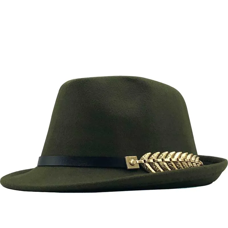 Шляпа Федора шерстяная для мужчин и женщин, элегантная фетровая шляпа-трилби в гангстерском стиле, для церкви, джазового стиля, регулируемая, 55-58 см, Осень-зима