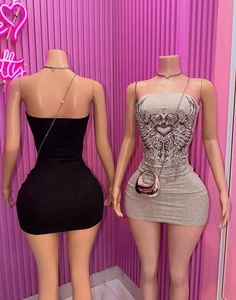 C1623 Nuevas Llegadas, Vestido Mini Sexy sin Tirantes Estilo Y2K para Mujer, Gran Venta - Product Image 2