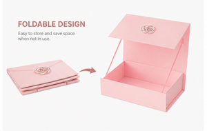 Custom <b>Pink</b> Double Door <b>Gift</b> Box with Rose Decor Rigid Cardboard Valentine's Day Packaging Mystery Blind Box for Jewelry - Product Image 6