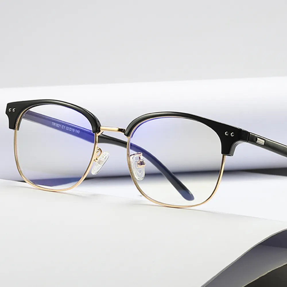 Оправа для очков с защитой от синего света женские очки с защитой от излучения мужские очки с защитой от синего света круглые очки без градусов