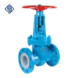 Cast Steel PTFE Lined Rising Stem Flanged Gate for Media Z41F46-16C Cast Steel / WCB Body With Full Fluoroplastic (FEP/F4 - Product Image 5