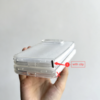 Nouveauté pour iPhone 18 Duo, coque de téléphone transparente en TPU souple, design antidérapant avec clip, pour iPhone 18 Fold, coque de téléphone mobile transparente en TPU