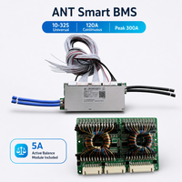 Module de protection et d'équilibrage actif de batterie ANT Smart BMS série 10-32S, 120A de pointe, 300A, carte PCB