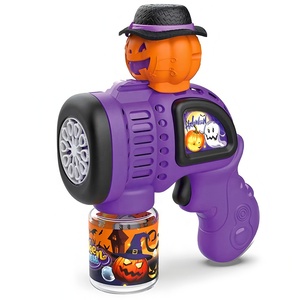 Nuova Pistola Spara Bolle Elettrica a 10 Fori a Forma di Zucca di Halloween, Giocattolo in ABS con Bolle Abbondanti per Bambini, Regalo per Esterni - Product Image 1