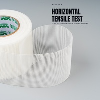 MEIGEER 10cm*20m Filet anti-fissures standard, toile de plâtre flexible en polyester pour plafond et mur en plâtre
