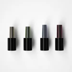 Bottiglie di smalto per unghie personalizzate da 12ml con stampa nail art riutilizzabile gel uv fantasia vuota bottiglia di vetro per smalto con pennello