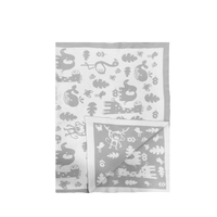 Couverture pour bébé 100% coton, tricotée de dessin animé