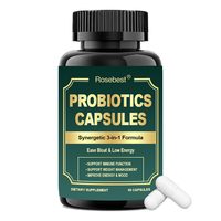 Capsules de Probiotiques Végétaliens à Libération Retardée 3-en-1 (Pré, Pro, Post) Marque Blanche – Complément Alimentaire Oral pour la Barrière Intestinale, le Métabolisme et l'Immunité