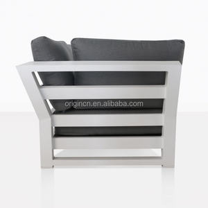 الباحة الأثاث الفاخرة مريحة مقعد الاقسام على محمل الجد أنيق غير قابل للصدأ الألومنيوم الإطار حديقة الأرائك - Product Image 5