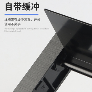 Aluminum Alloy Square <b>Cable</b> <b>Box</b> Desktop Wire Cover With Buffer Office Furniture <b>Cable</b> <b>Management</b> Organizer Minimalist Design - Product Image 1