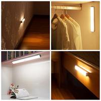 Étape Intérieur Escalier Placard Éclairage Réglable Magnétique Porte Capteur De Mouvement Sans Fil Avec Led Light Bar Lumière Pour Meubles