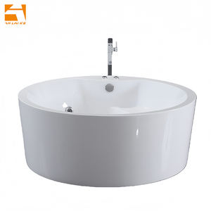 Baignoire de massage autoportante ronde <span class=keywords><strong>en</strong></span> acrylique pour intérieur Baignoire à jacuzzies <span class=keywords><strong>en</strong></span> cercle autonome Radio Fm Expérience de spa de luxe à la maison - Product Image 3