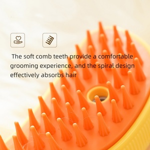 Nieuw Ontworpen Multifunctionele Massage Ontharing Verzorgingsgereedschap 3 In 1 Kattenstoomborstel - Product Image 6