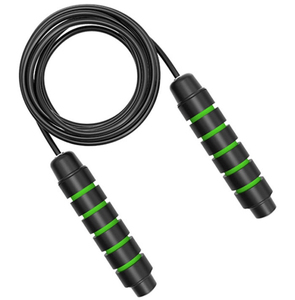 Corde à sauter lestée en plastique avec roulement rapide, poignée en mousse EVA, longueur 2,8 m, idéale pour la gym et le fitness – Vente directe usine - Product Image 1