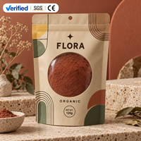 Sacs à fermeture éclair personnalisés en gros, pochettes anti-humidité avec fenêtre transparente pour poudre d'assaisonnement, noix, snacks, emballage de détail