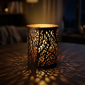 Rustic Iron Handmade Candle Holder Decorative Etching Votive <b>Tealight</b> <b>Lantern</b> for Home Wedding Table Decor - Product Image 1
