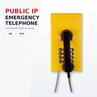 Téléphone réseau PoE blindé à clavier métallique couleur personnalisée pour les prisons et les établissements correctionnels, téléphone d'urgence SIP IP VoIP
