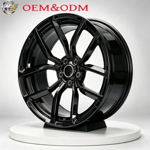 Jantes 5x114.3 (5x4.5) de 17 à 22 pouces, forgées monobloc, performance, pour <span class=keywords><strong>Dodge</strong></span> <span class=keywords><strong>Challenger</strong></span> SRT Charger, finition noir brillant - Product Image 2