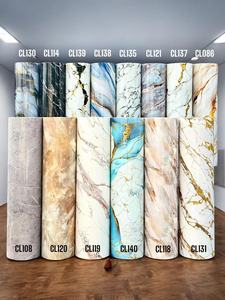 Hot Selling 120cm*3m Marble Stone Foam <strong>Wallpaper</strong> Rolls High Glossy <strong>Pet</strong> Peel and Stick Marble Tiles for Living Room - Product Image 3