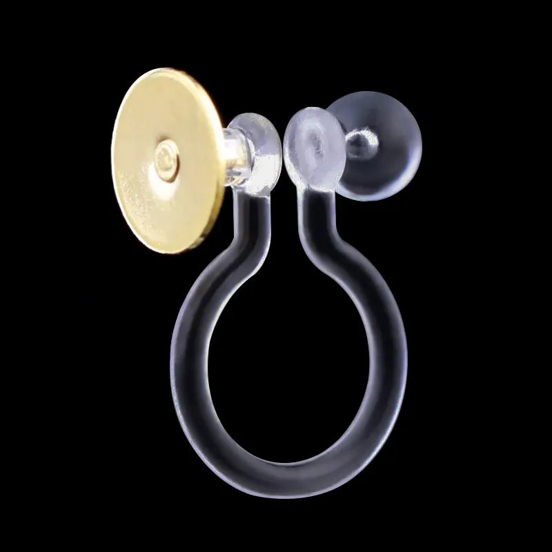 คลิปบนต่างหูแปลงกับห่วงสำหรับ DIY ต่างหูเครื่องประดับไม่เจาะต่างหูคลิปที่มองไม่เห็น