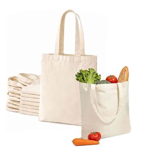 Wholesale Cotton Canvas <b>Handbag</b> With Your Diy Logo Printing Casual Fashion Women's Shoulder Shopping Bags - Product Image 3
