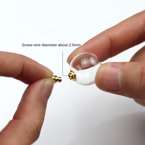 DIY brillant dans le noir pressé fleur <span class=keywords><strong>s</strong></span>échée pissenlit bijoux vis ouverte 12mm 16mm cristal <span class=keywords><strong>boule</strong></span> de verre pendentif à breloque - Product Image 4