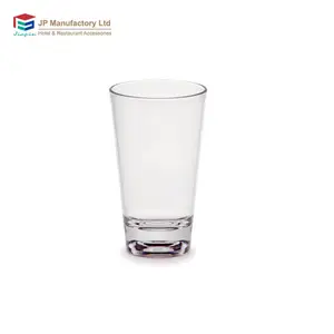 Vasos de plástico de 15 oz para beber, vaso de plástico irrompible, duradero, de bola alta