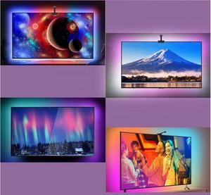 Luces LED de fondo con cámara de <span class=keywords><strong>2022</strong></span> P, iluminación ambiental RGBIC, wifi, Alexa, Google, Control por voz, inmersión, 12V, 43-65 pulgadas, 1080 - Product Image 5