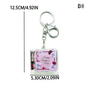 Mini álbum de acrílico personalizado NFC llavero portátil RFID NTAG213 Etiqueta de moneda redonda Mini álbum llavero para mercancía estrella - Product Image 2