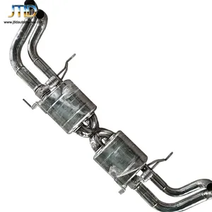 JTLD High performance stainless steel For Audi R8 V10 2011vacuum valve Exhaust System catback pipe