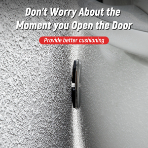 4 pièces de protection de bord de porte de voiture <span class=keywords><strong>en</strong></span> métal à texture fibre de carbone, anti-collision, anti-rayures - Product Image 3