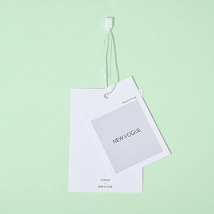 Free Design Simple Style Custom Design Clothing Garment Paper <strong>Hang</strong> <strong>Tag</strong> with <strong>String</strong> <strong>for</strong> Fashion Clothing - Product Image 3