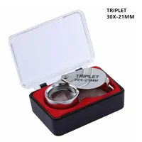 Folding Jewelry Magnifier Portable Pocket Magnifying Glass for Antique Diamond Appreciation Magnification