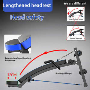 Panca Multifunzionale di Alta Qualità per <span class=keywords><strong>Fitness</strong></span> Domestico - Regolabile e Pieghevole in Metallo Rosso con <span class=keywords><strong>Limite</strong></span> di 120kg - Product Image 3