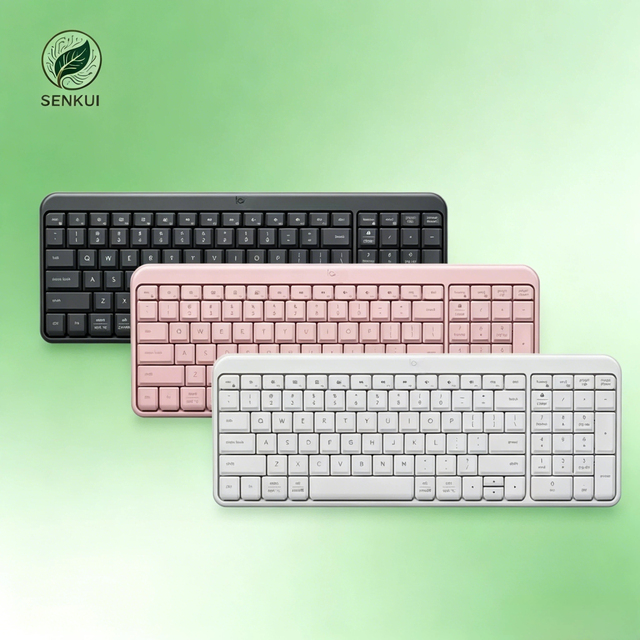 K251 Wireless USB Keyboard Plastic Office Business Keyboard for Laptop Mobile Phone Mac Tablet iPad