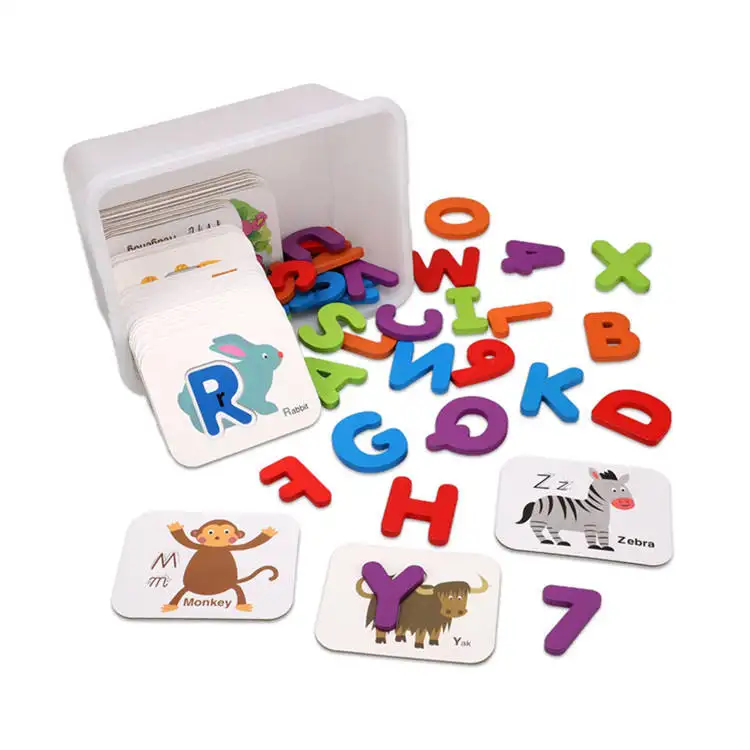 Puzzle Children's Cognitive Teaching Aids Baby Early Education Puzzle Kids Jigsaw Recognize Digital Letters Matching Puzzle Gift