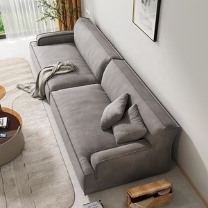 Divano in Tessuto Minimalista Italiano a Tre Posti, Design Lineare con Tessuto Tecnico Opaco <span class=keywords><strong>per</strong></span> <span class=keywords><strong>Arredamento</strong></span> <span class=keywords><strong>Moderno</strong></span> del <span class=keywords><strong>Soggiorno</strong></span> - Product Image 5