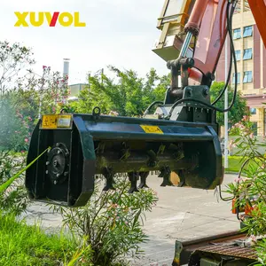 XUVOL XVJ-100CJ Forestry Machinery Factory Customized Hydraulic Brake 7-8 Ton Excavator Grass Cutting Mower Forest Mulcher