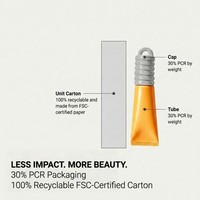 Tube cosmétique en plastique PE personnalisé pour baume à lèvres, contenant souple avec capuchon porte-clés en forme d'anneau pour brillant à lèvres, rouge à lèvres, huile à lèvres